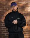 Emblem 1/4 Zip - Black