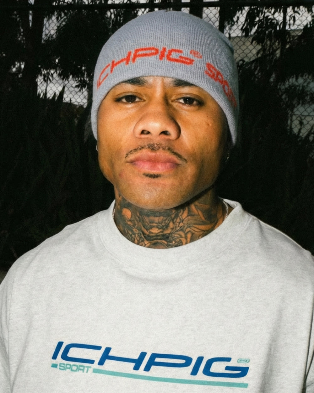 Sports Reversible Skull Beanie - Light Grey / Dark Teal