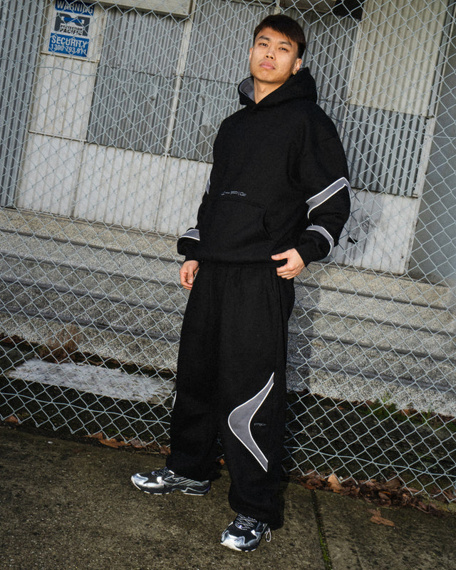 Kinetic Track Pants - Black / Gun Metal