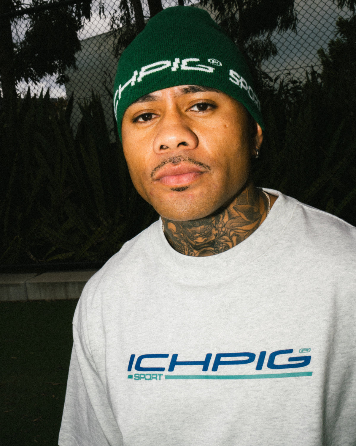Sportsline Tee - White Marle