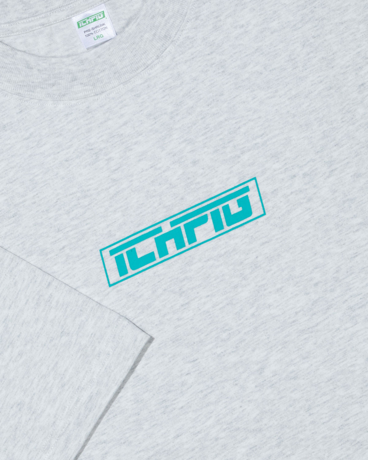 Strike Logo Tee - White Marle / Teal