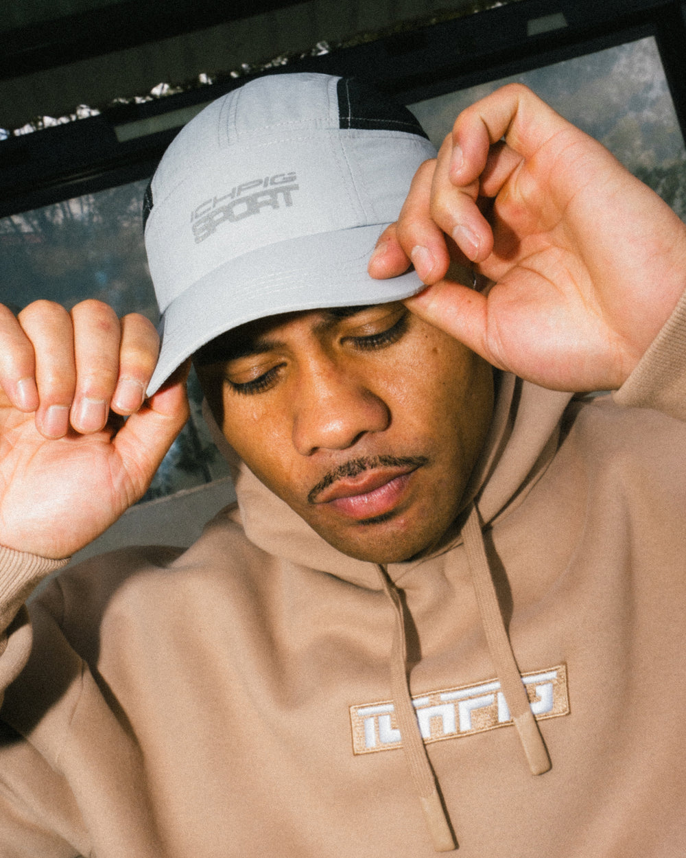 Sports Panel Cap - Light Grey
