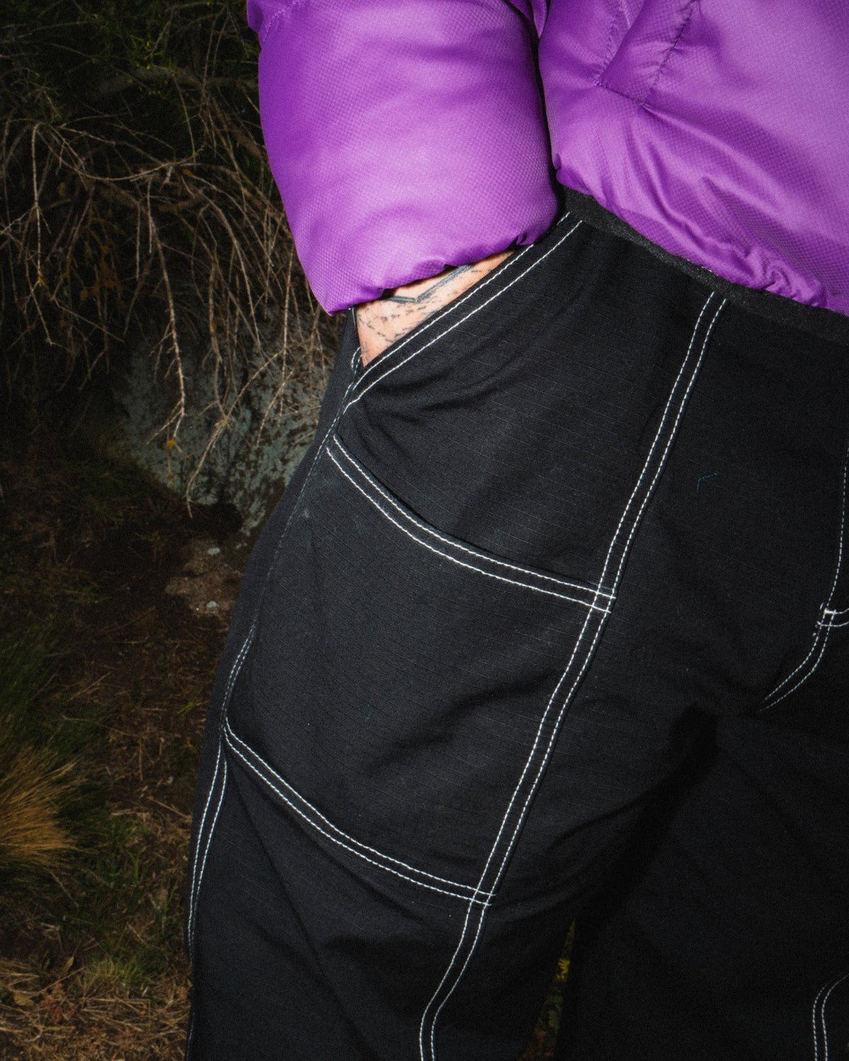 Ripstop Utility Pants - Black