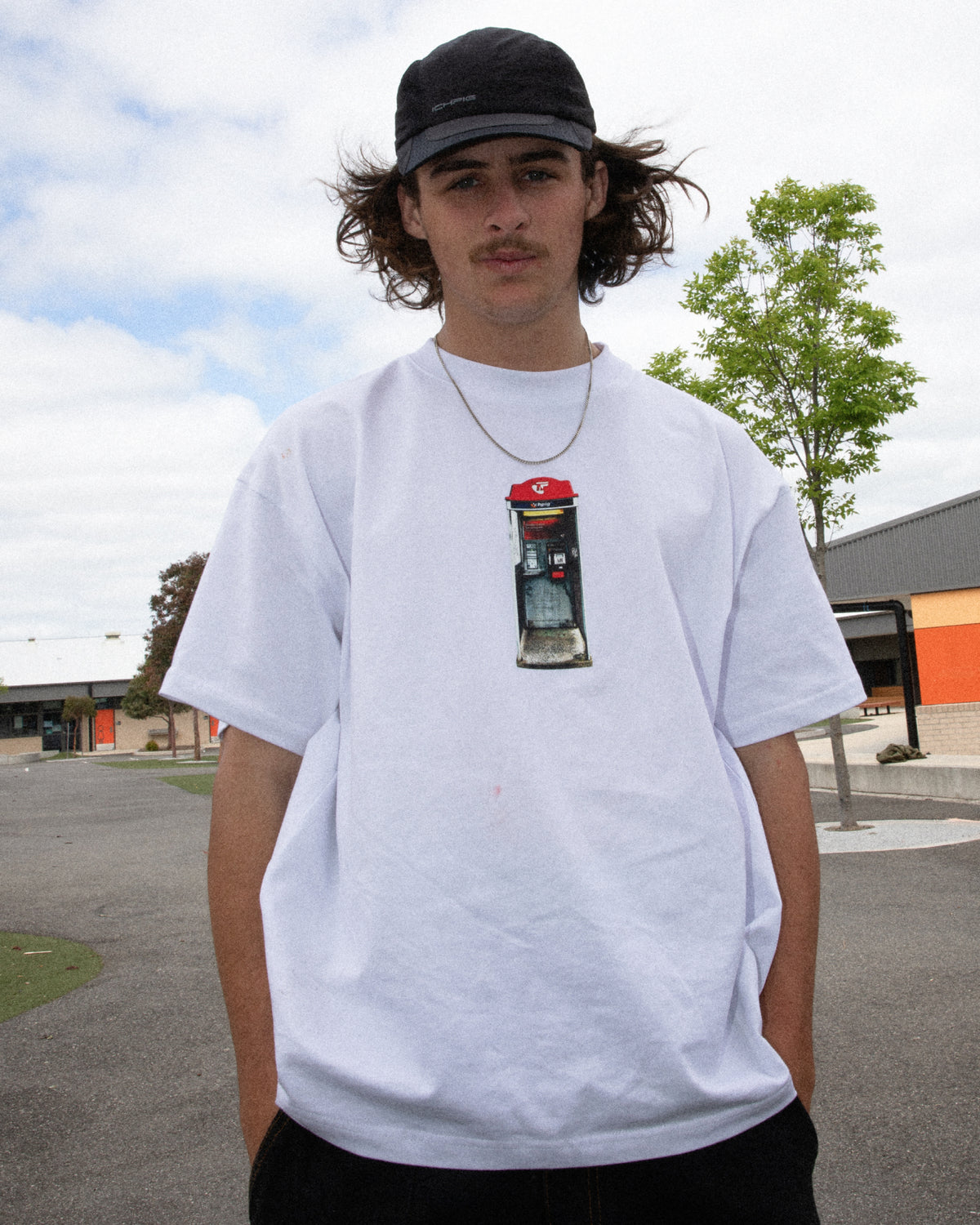 Phone Box Tee - White