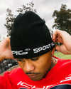 Sports Reversible Skull Beanie - Camel / Black