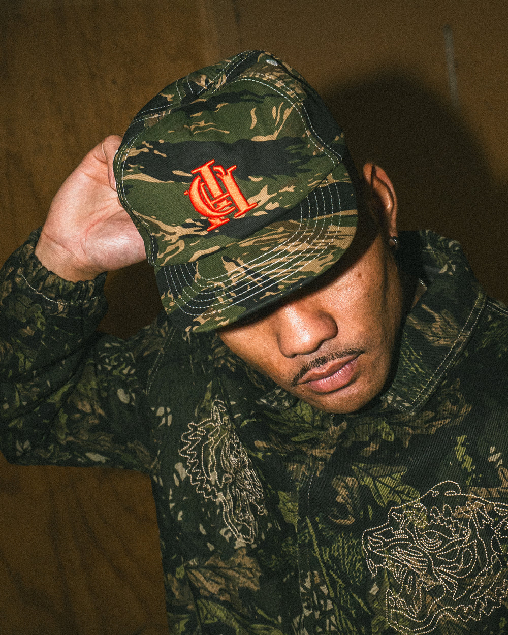 Monogram Ball Cap - Tiger Camo