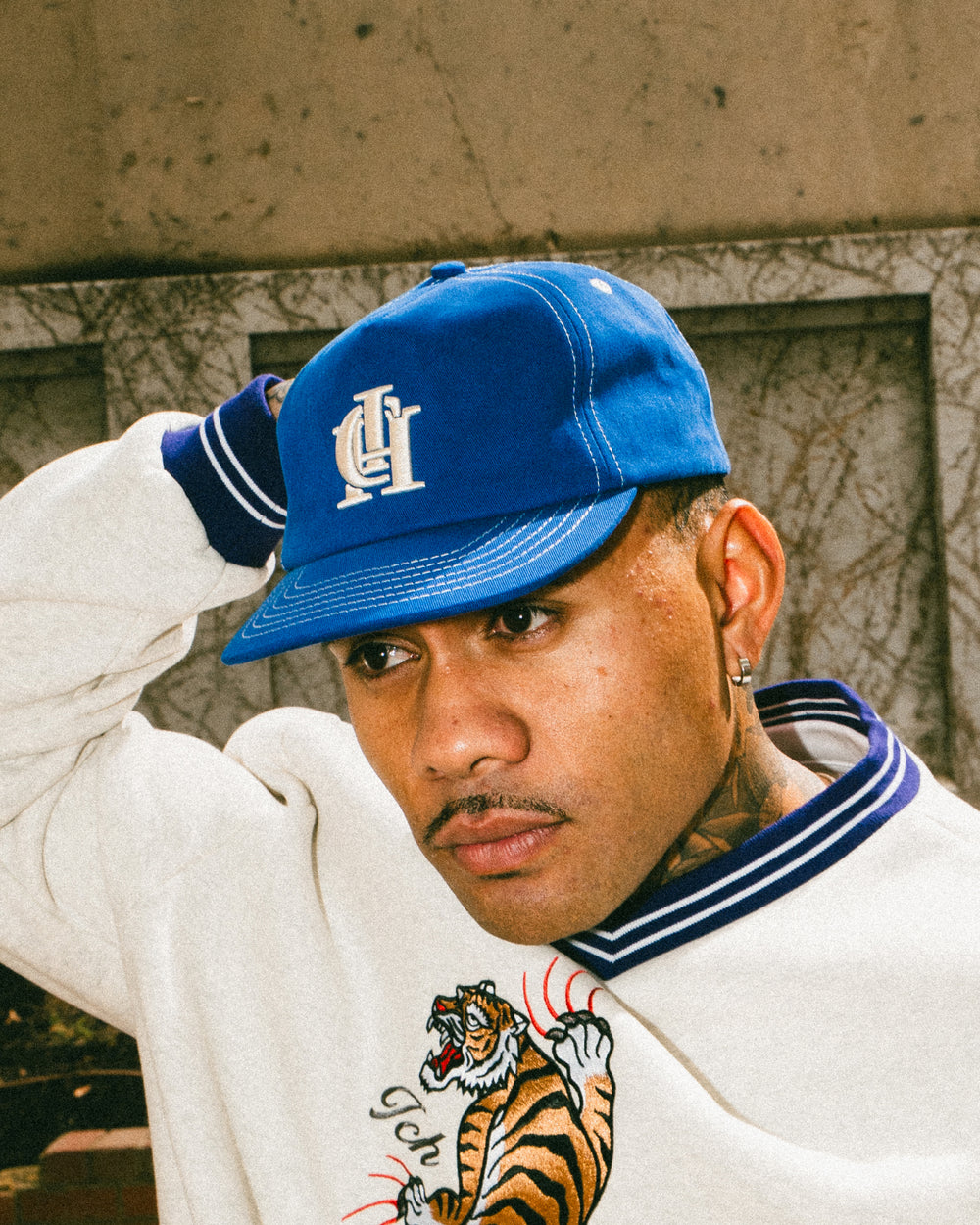 Monogram Ball Cap - Royal Blue