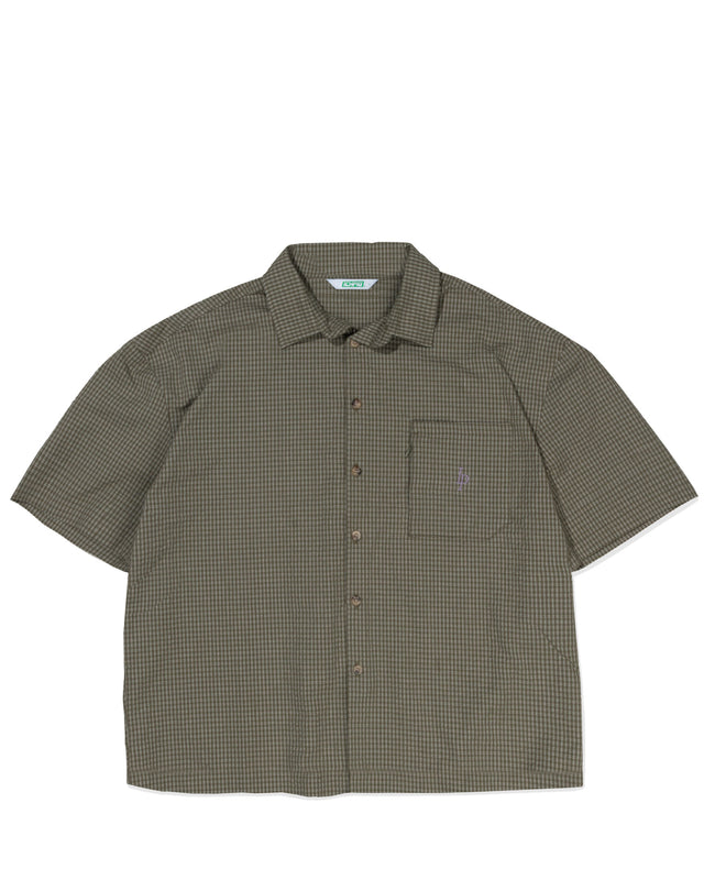 Heritage Plaid Shirt - Olive / White