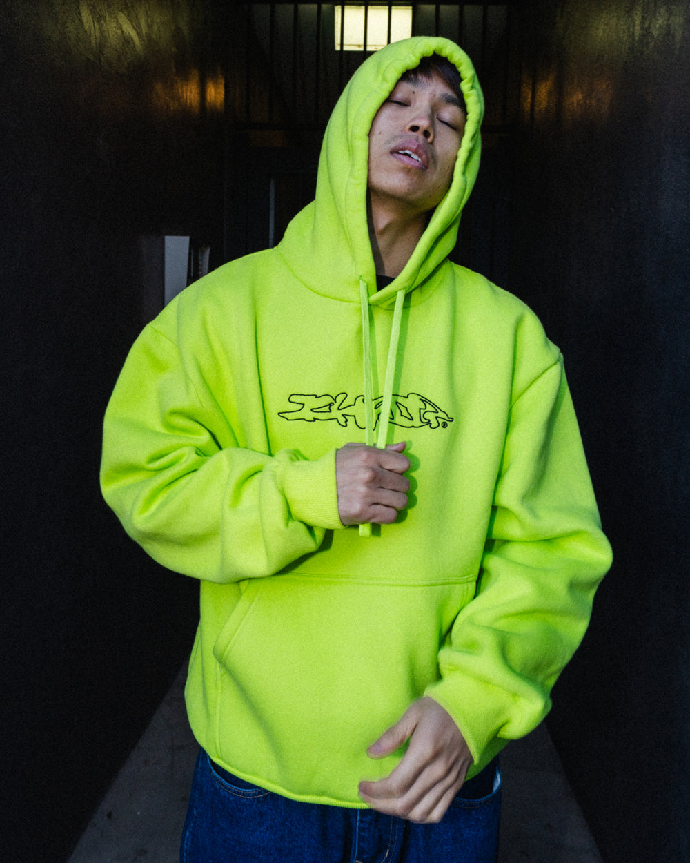 Distort Pullcord Hood - Volt