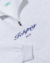 Script 1/4 Zip - White Marle