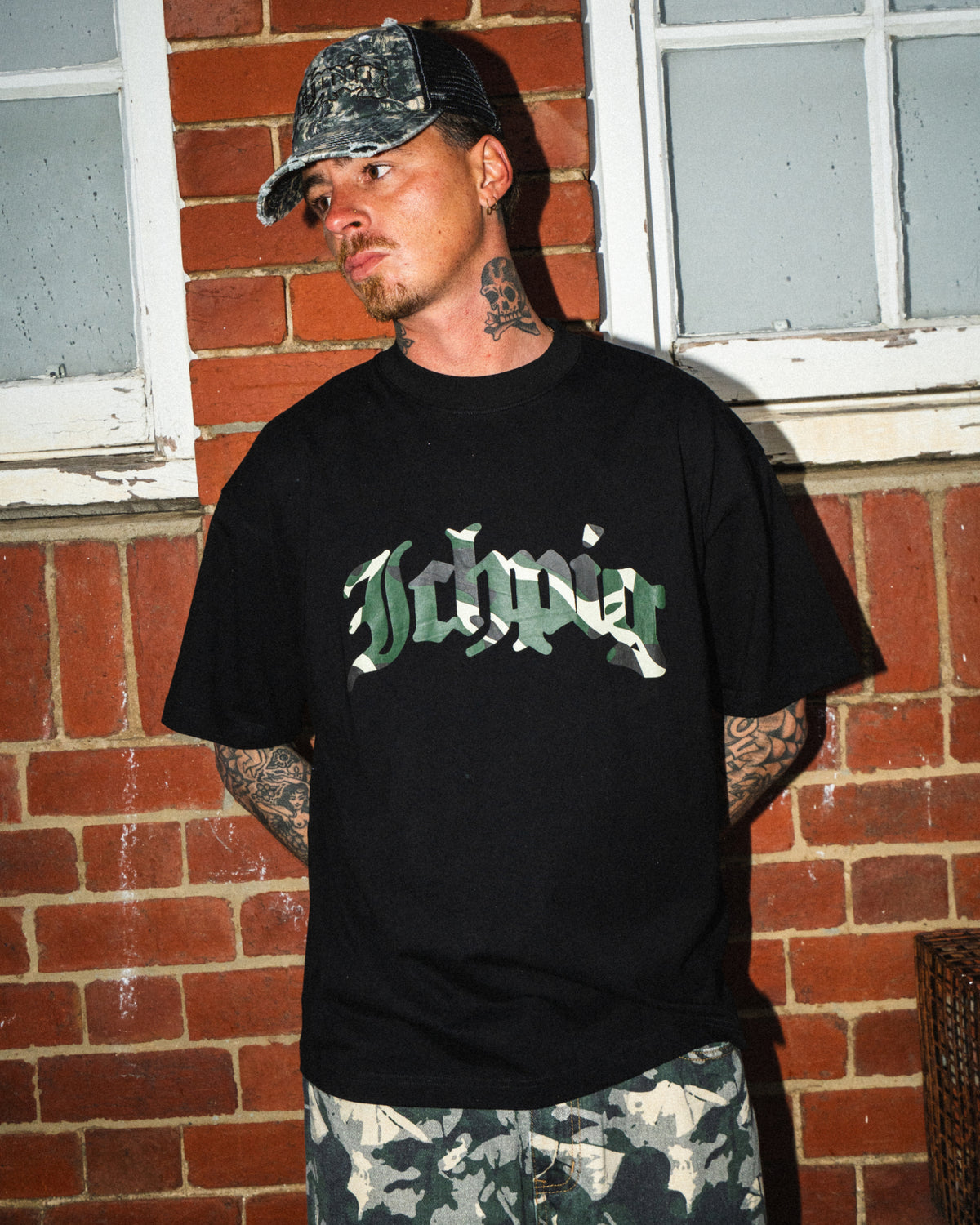 Legions Tee - Black / Woodlands