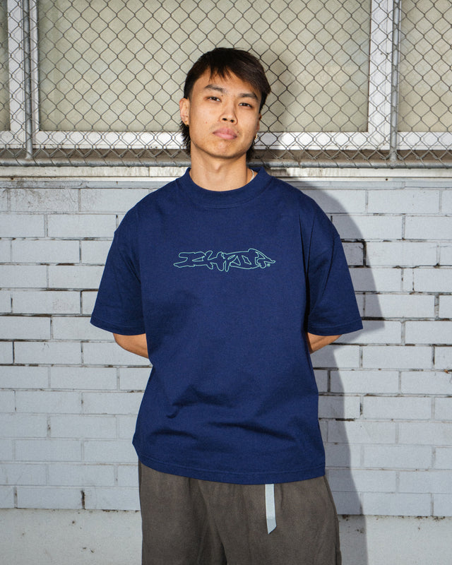 Distort Tee - Navy