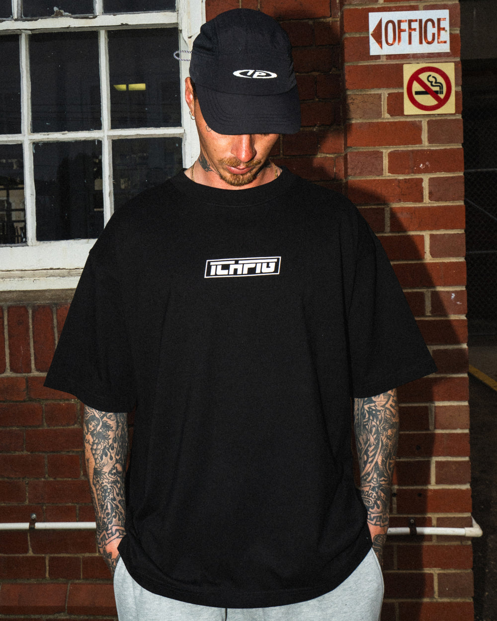Strike Logo Tee - Black / White