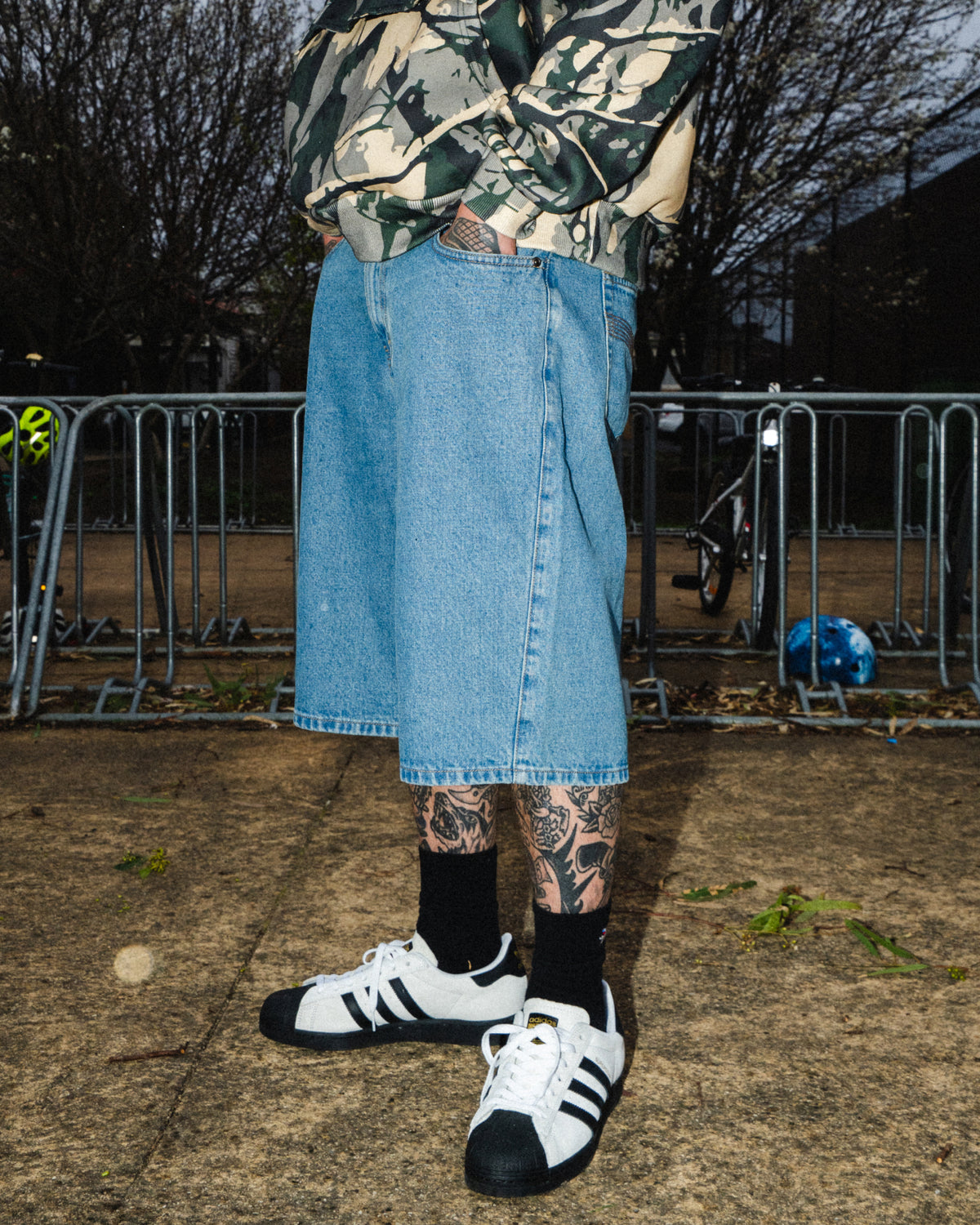 Pigasus Denim Shorts - Washed Indigo