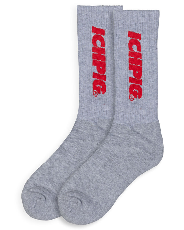 Sprinters Calf Socks - Grey / Red