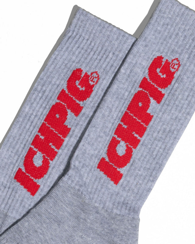 Sprinters Calf Socks - Grey / Red