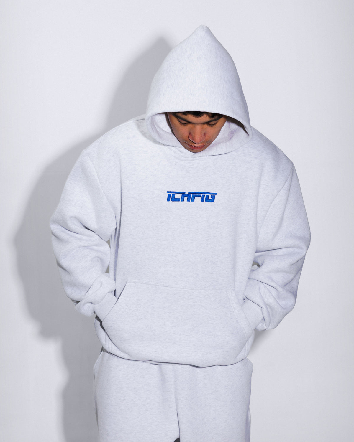 Strike Cordless Hood - White Marle / Royal