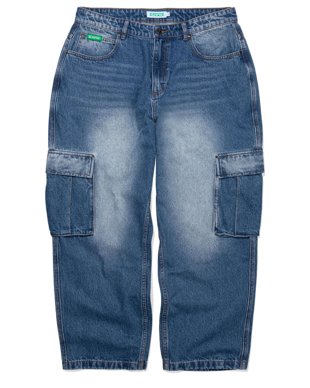 Warrior Cargo Jeans - Faded Indigo