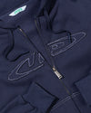 Optic Zip-Up Hood - Ink
