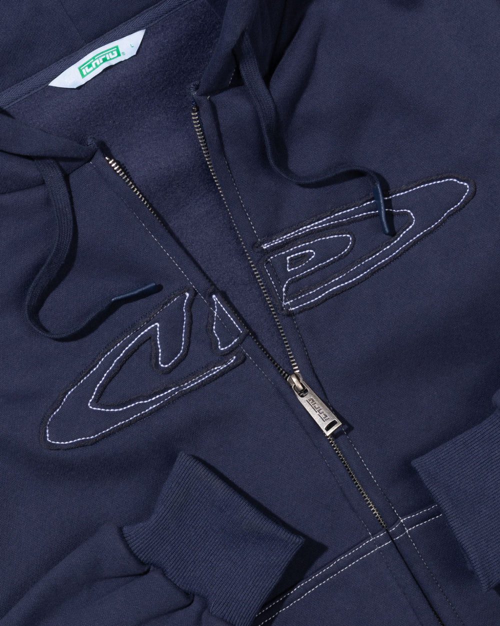 Optic Zip-Up Hood - Ink