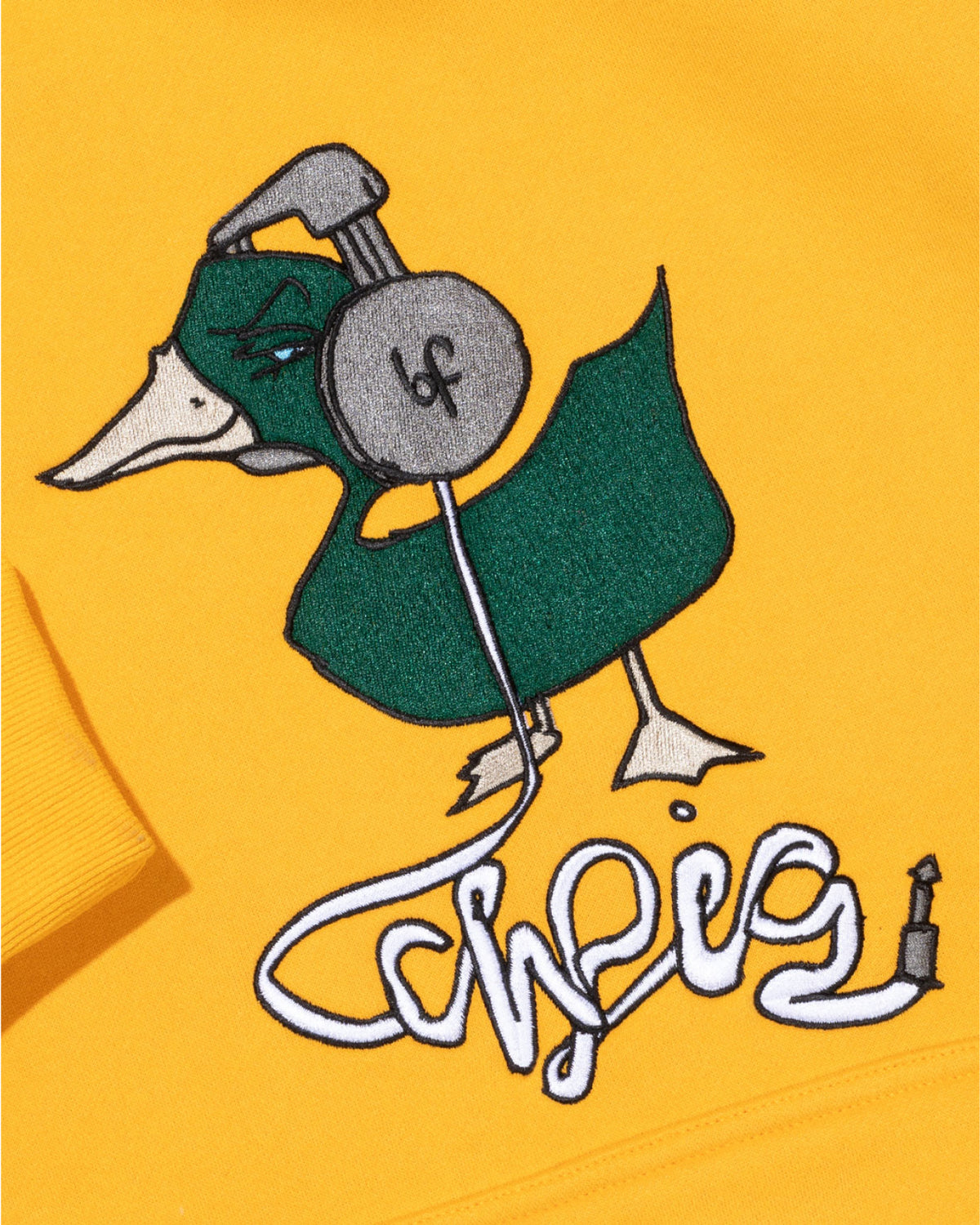 Sketchy Duck Hood - Yellow