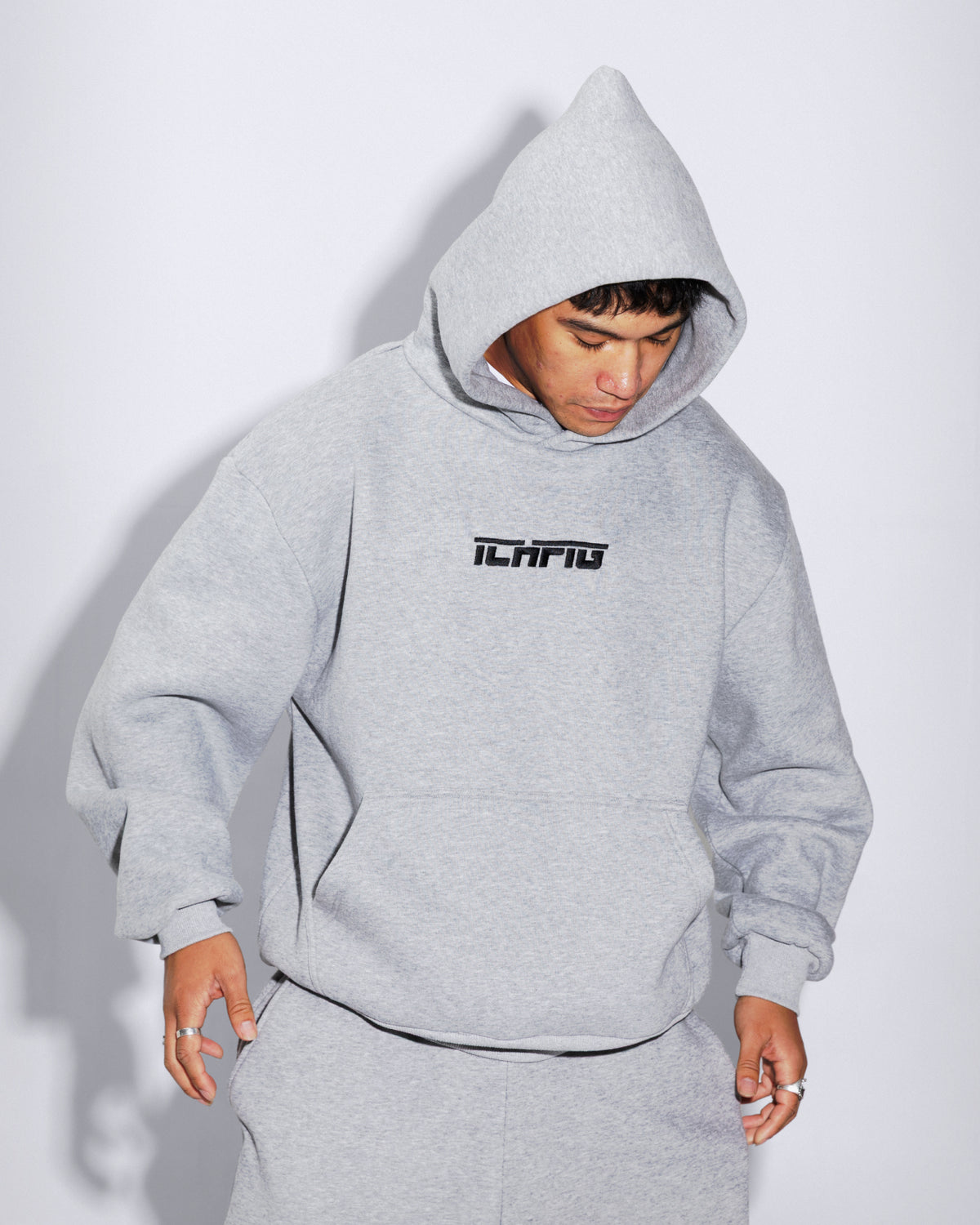 Strike Cordless Hood - Grey Marle / Black