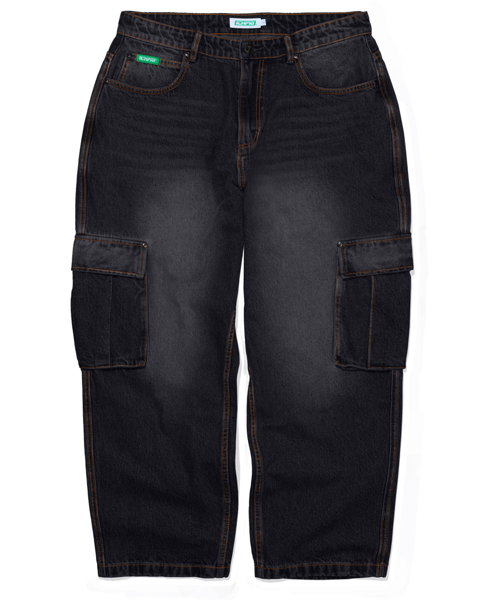 Warrior Cargo Jeans - Faded Black