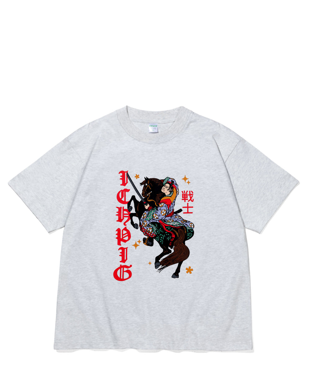Warrior Tee - White Marle