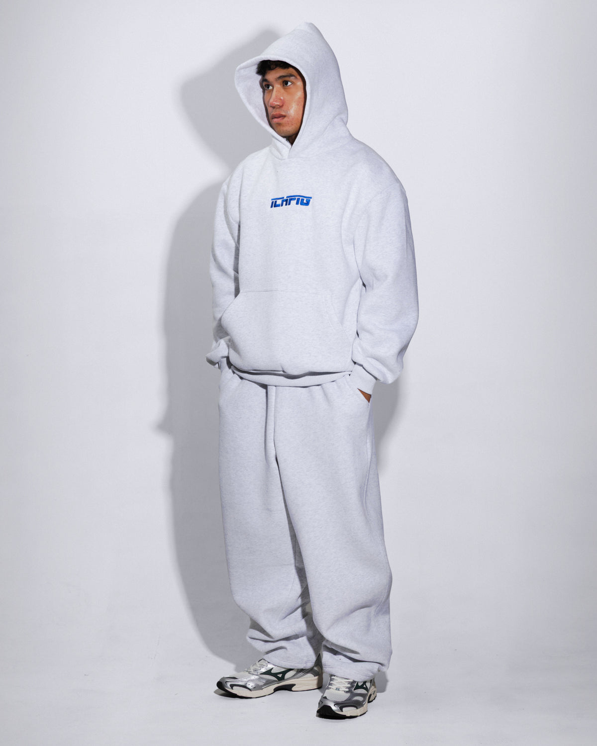 Strike Cordless Hood - White Marle / Royal