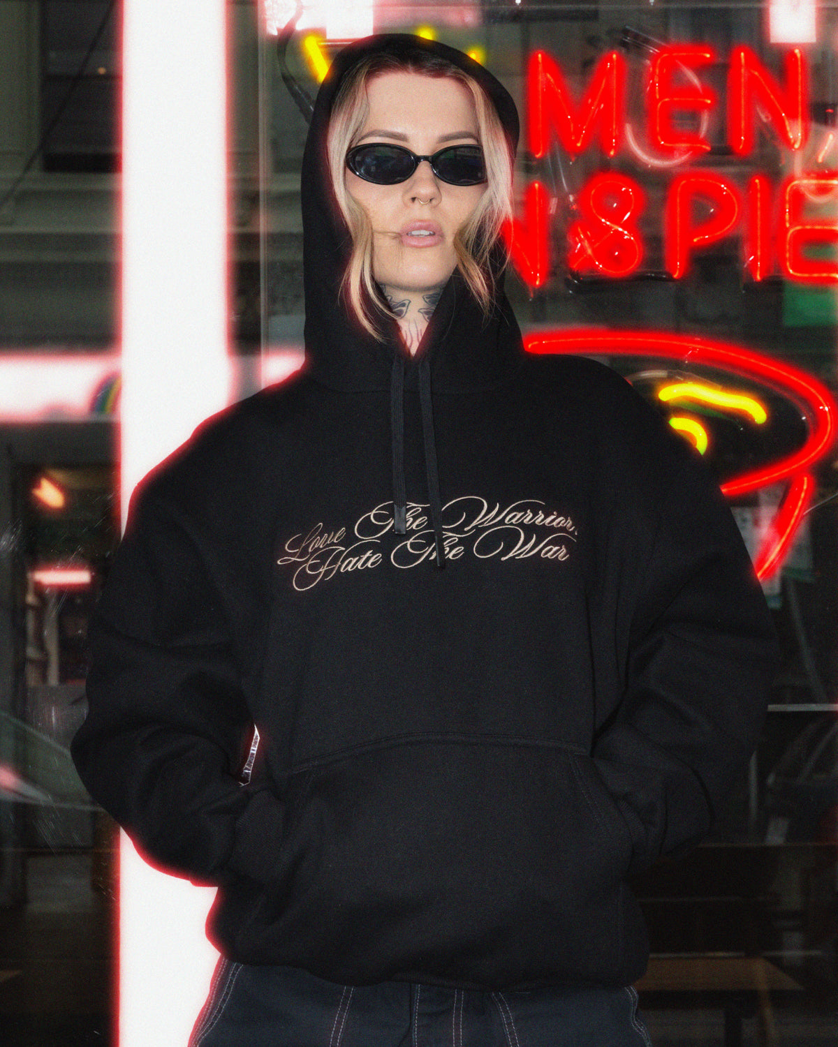 Warrior Pullcord Hood - Black