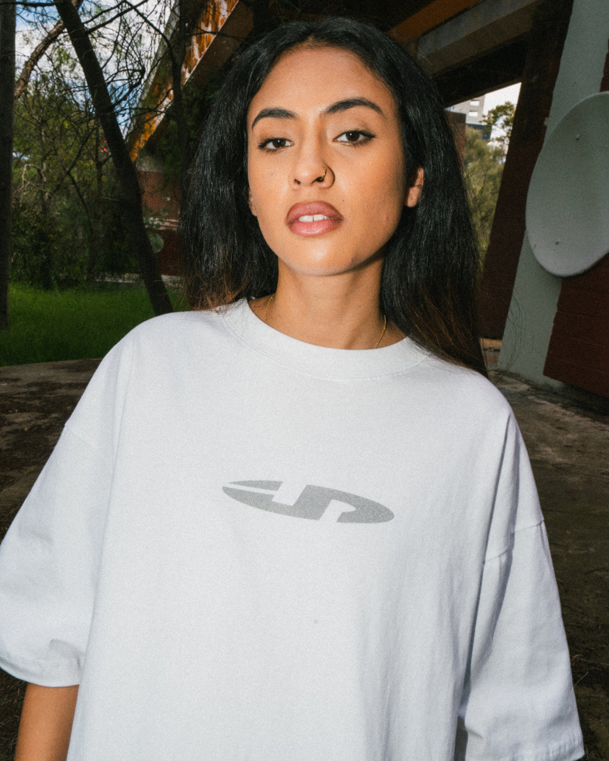 Pulse Reflective Tee - White