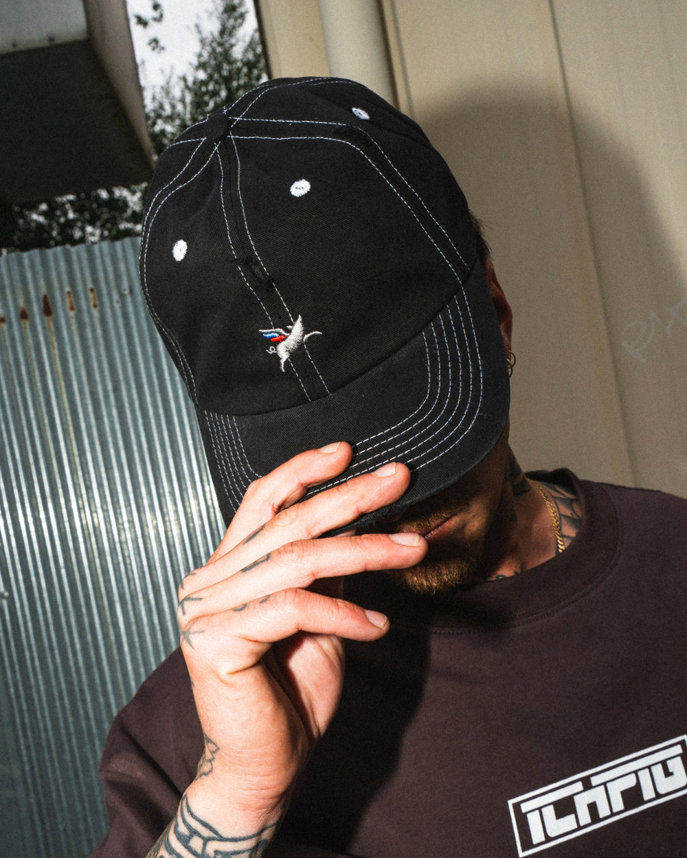 Pigasus Dad Cap - Washed Black