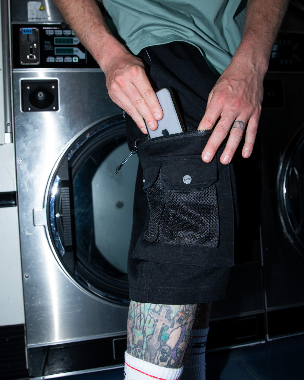 Ripstop Terrain Cargo Shorts - Black