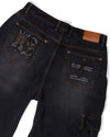 Warrior Cargo Jeans - Faded Black
