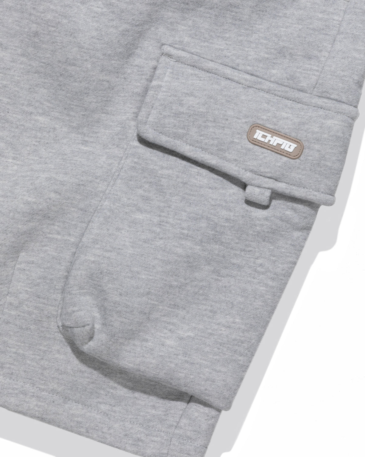 Fleece Cargo Shorts - Grey Marle