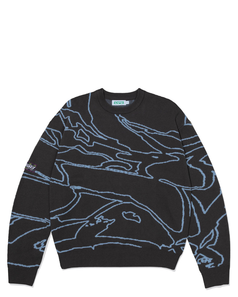 Odyssey Knitted Crew - Charcoal