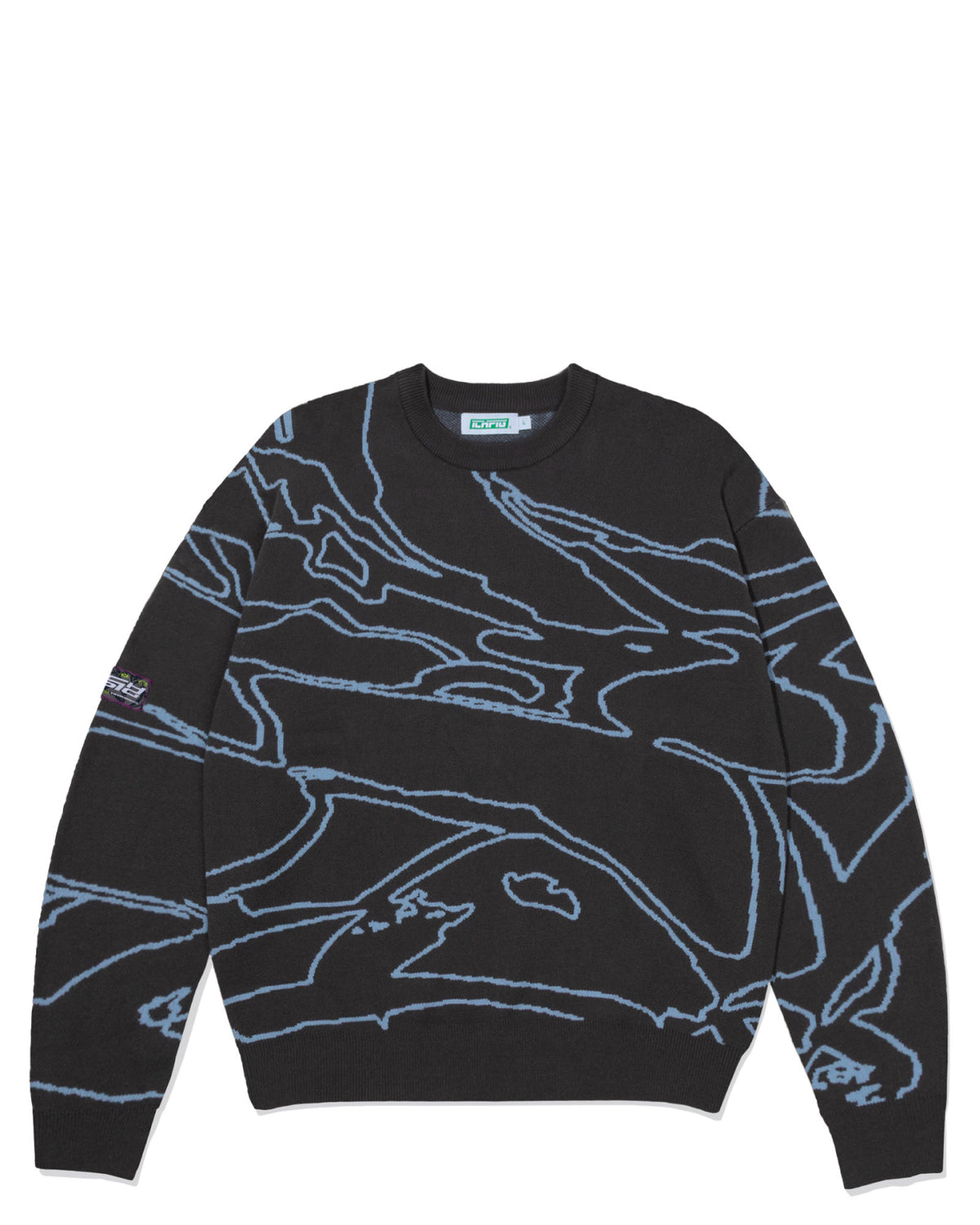 Odyssey Knitted Crew - Charcoal