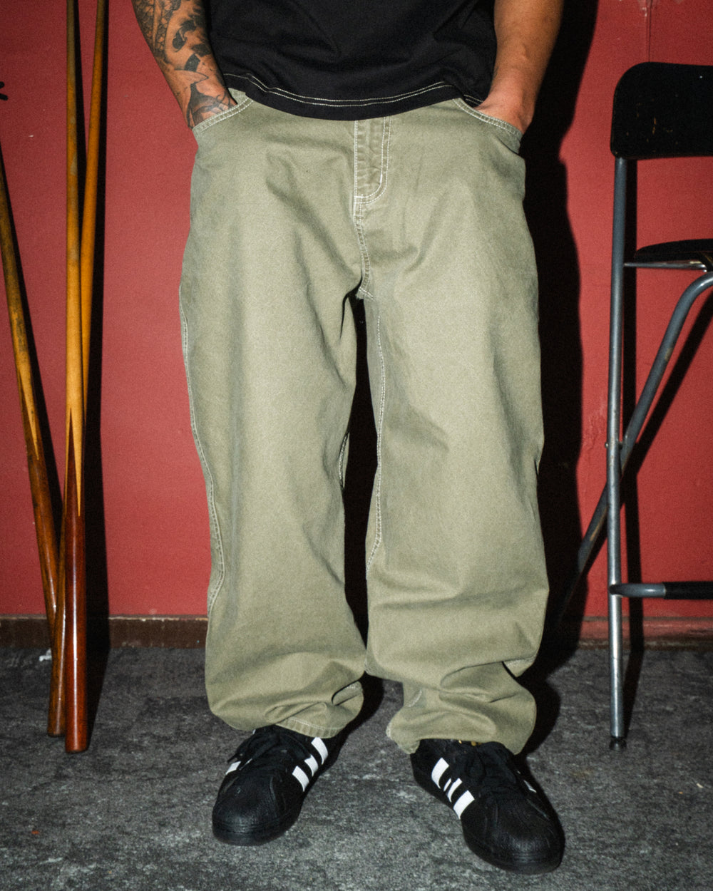 Allstar Canvas Pants - Faded Olive