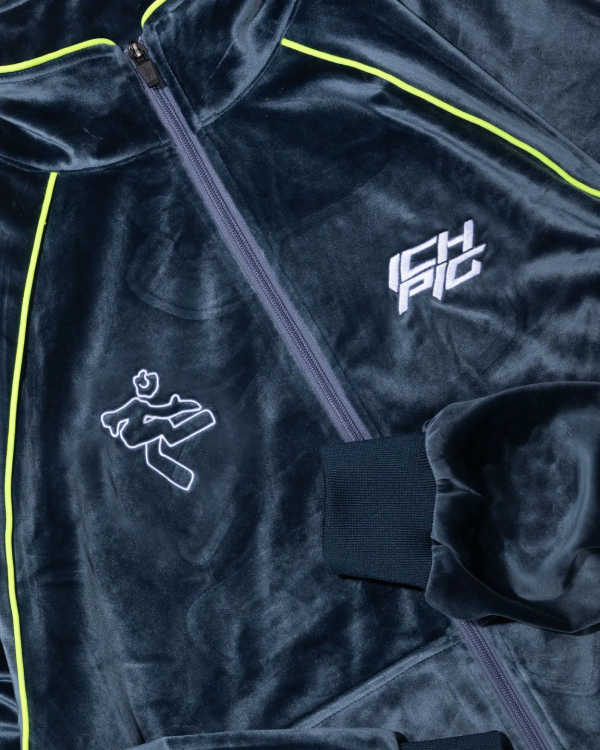 Breaker Velour Jacket - Steel
