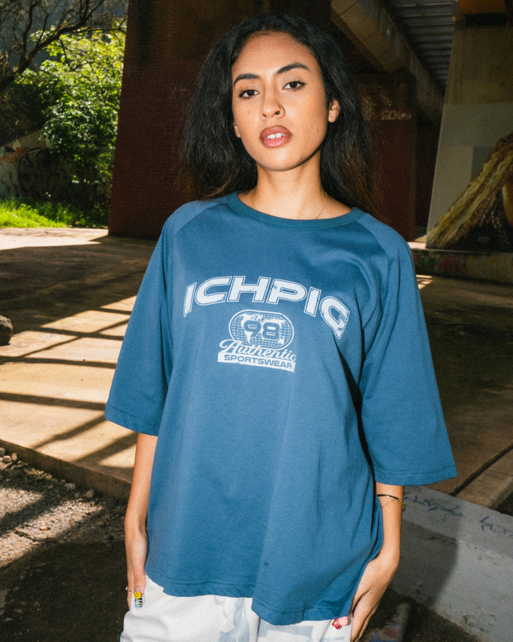 98 Sports-Lite Tee - Steel