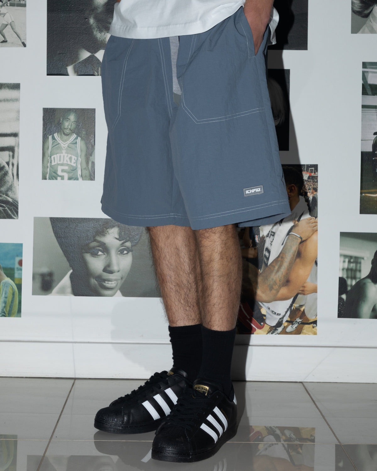 Nylon Field Shorts - Steel