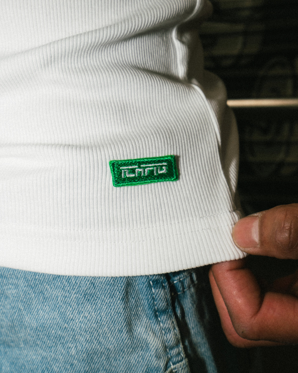 Pro Rib Singlet - White