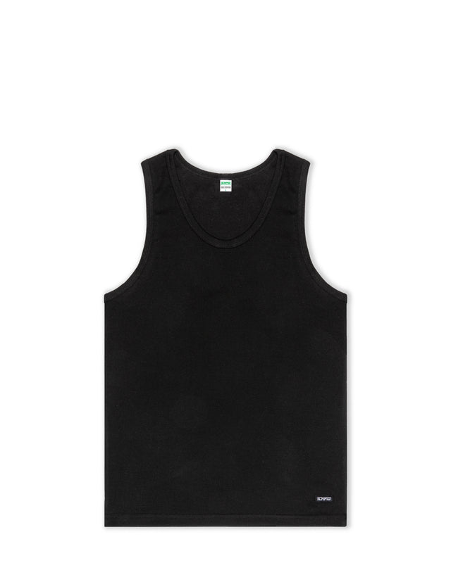Pro Rib Singlet - Black