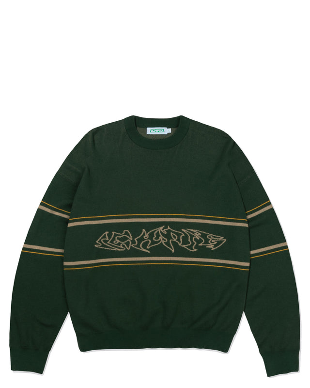 Razor Knitted Crew - Dark Forest