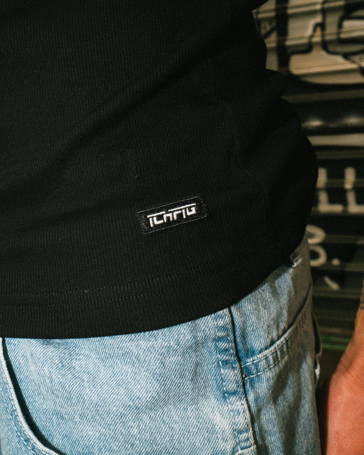 Pro Rib Singlet - Black