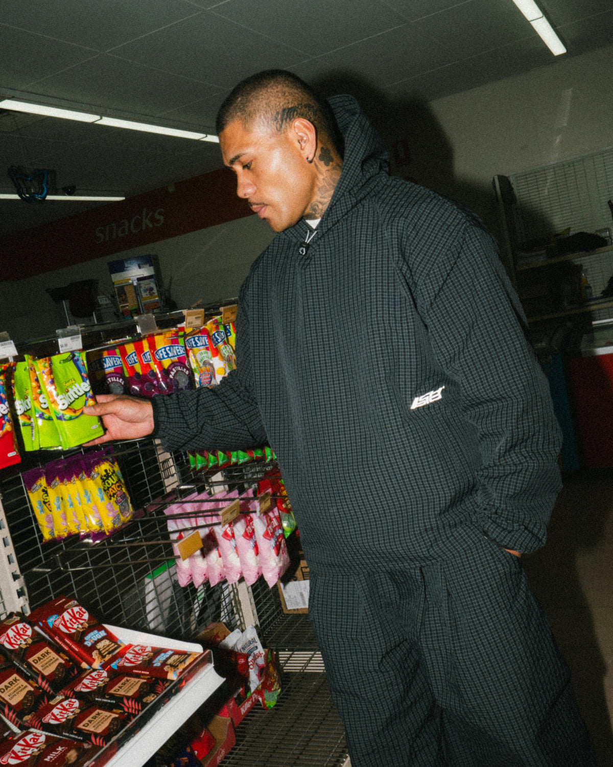 Odyssey Pullover Jacket - Black Check