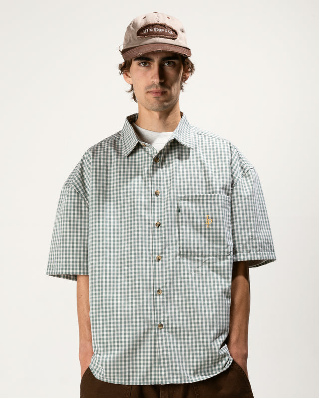 Heritage Plaid Shirt - Cream / Forest