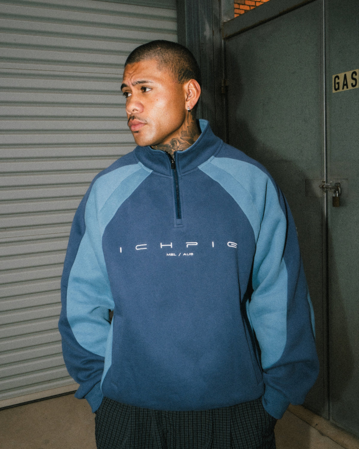 Flowline Panel 1/4 Zip - Steel