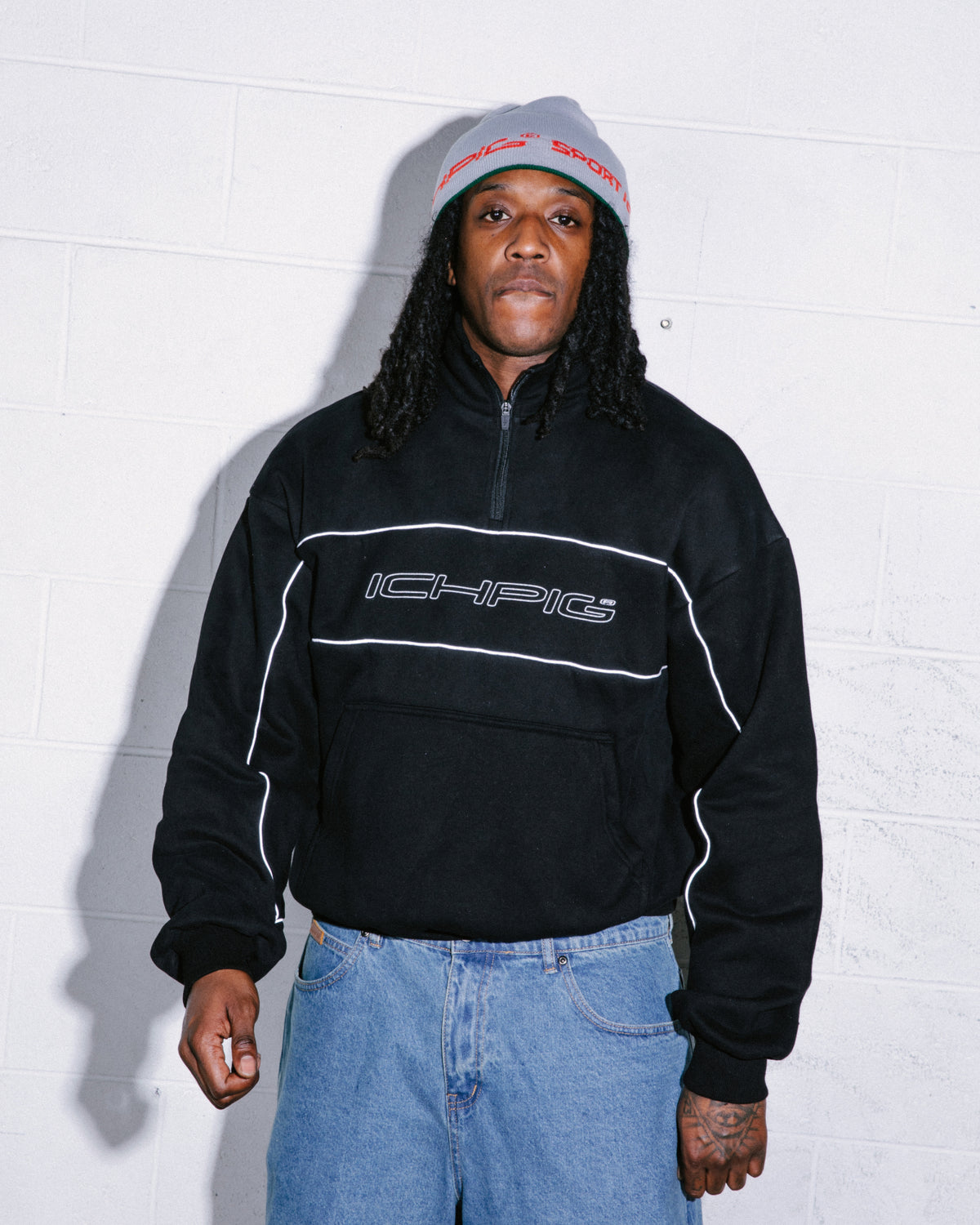Flashback 1/4 Zip - Black