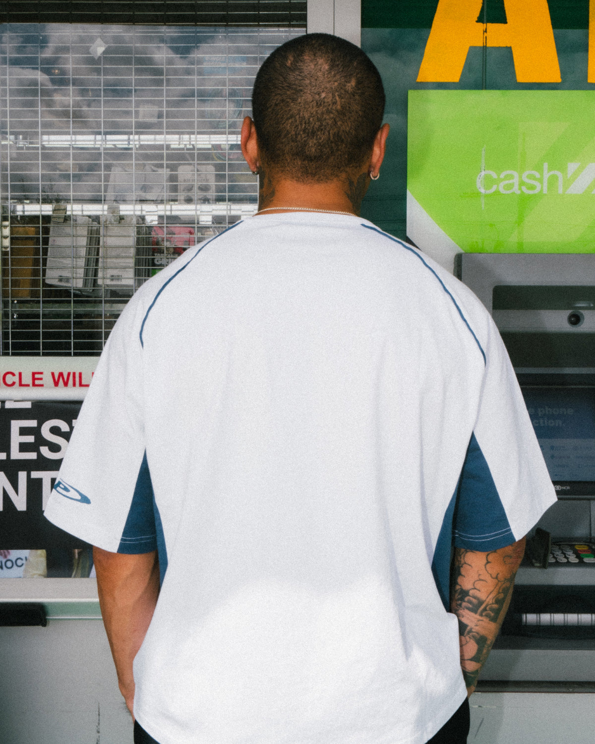 Optic Panel Tee - White